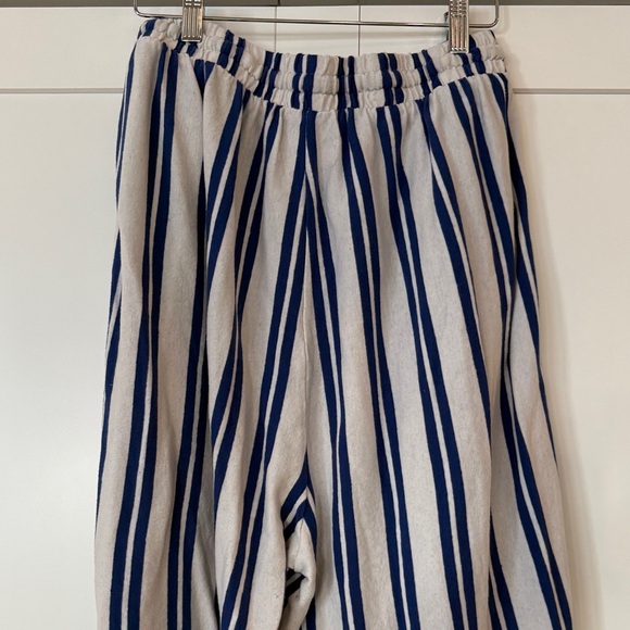 Striped Wide Leg Pants - Blue and White - Picture 3 of 4
